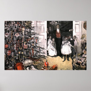 Viktorianischer Weihnachtsmorgen Poster