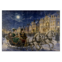 Viktorianischer Weihnachtsschlittenritt im Mondlic