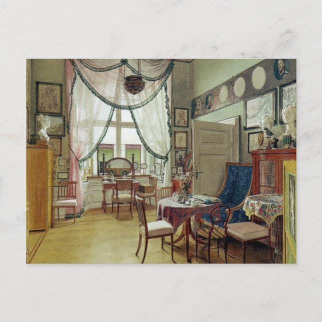 Viktorianischer Wintergarten Postkarte (Vorderseite)