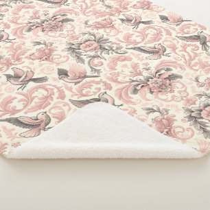 Viktorianisches Aviar: Ein rosa, pastellfarbener G Sherpadecke