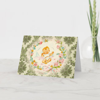 Viktorianisches Baby Karte