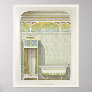 Viktorianisches Badewannenposter Poster