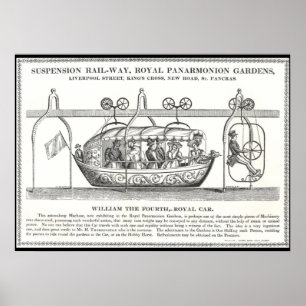 Viktorianisches Bahnhofposter 1830 Poster