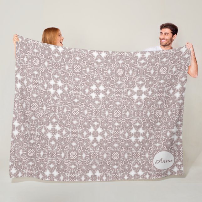 viktorianisches barocke Muster  Fleecedecke (Beispiel)