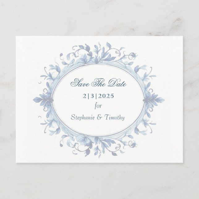 Viktorianisches benutzerdefiniertes ausgeblendetes einladungspostkarte (Vorderseite)