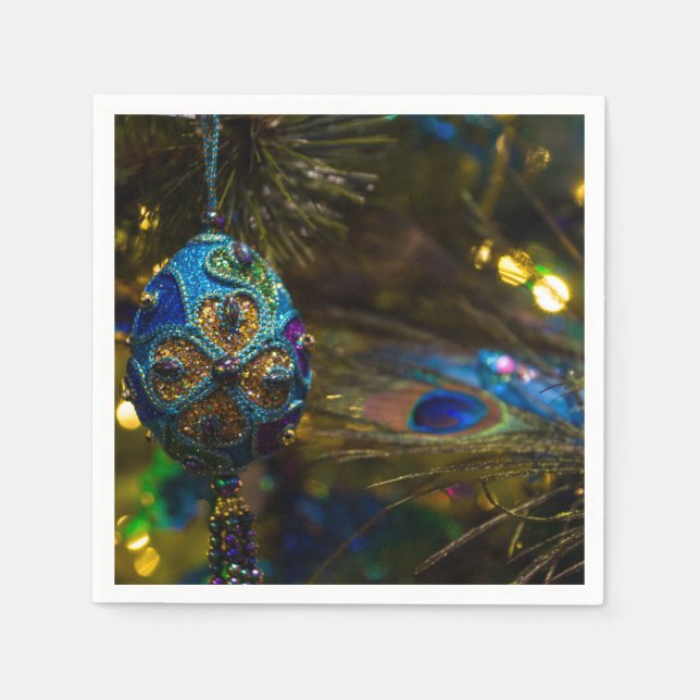 Viktorianisches Blau Serviette (Vorderseite)