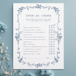 Viktorianisches blaues "Over or Under"-Brautparty