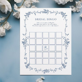 Viktorianisches Blue 'Bridal Bingo' Brautparty Gam