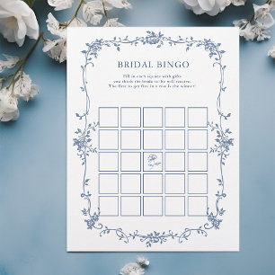 Viktorianisches Blue 'Bridal Bingo' Brautparty Gam