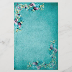 Viktorianisches Blumenbriefpapier Briefpapier