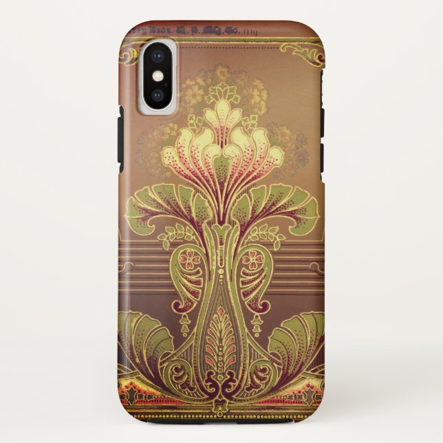 Viktorianisches Blumenfriedel, elegante Blume Juge Case-Mate iPhone Hülle (Rückseite)