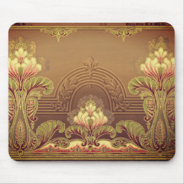 Viktorianisches Blumenfriedel, elegante Blume Juge Mousepad