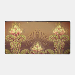 Viktorianisches Blumenfriedel, elegante Blume Juge Schreibtischunterlage