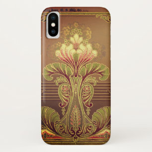 Viktorianisches Blumenfriedel, elegante Jugendstil Case-Mate iPhone Hülle