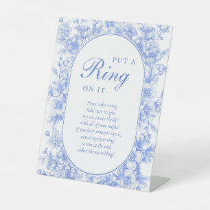 Viktorianisches Blumengestein, was Blau anzieht Sockelschild