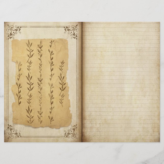 Viktorianisches Botanisches Zeitschriftenblatt (Vorderseite)