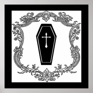 Viktorianisches Casket-Poster Poster