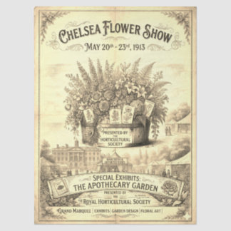 Viktorianisches Chelsea Flower Show Dekor-Papier 1 Seidenpapier