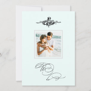 *~* Viktorianisches Cherub FOTO QR AR6 UAWG Weddin Einladung