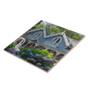 Viktorianisches Cottage in Blau - Martha's Vineyar Fliese