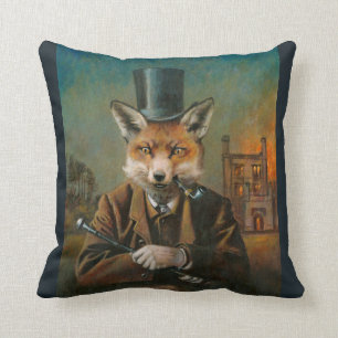 Viktorianisches Dapper Foxthrow-Kissen Kissen