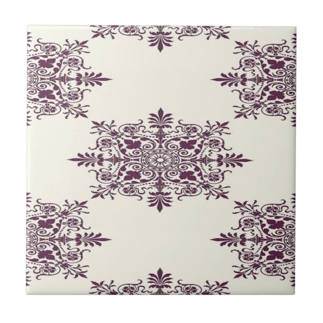 Viktorianisches Dekormuster Fliese (Vorderseite)
