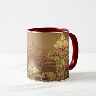 Viktorianisches elegantes Blumenfries Tasse