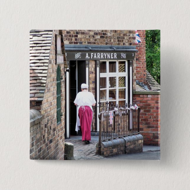 VIKTORIANISCHES ENGLAND BUTTON (Vorderseite)