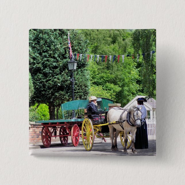 VIKTORIANISCHES ENGLAND BUTTON (Vorderseite)