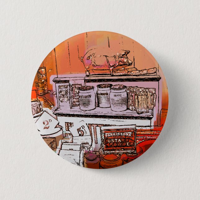 VIKTORIANISCHES ENGLAND BUTTON (Vorderseite)