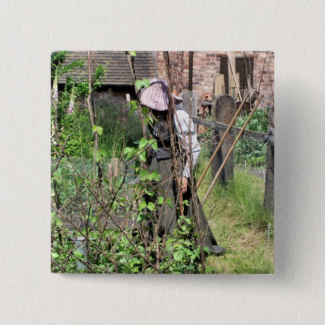 VIKTORIANISCHES ENGLAND BUTTON (Vorderseite)