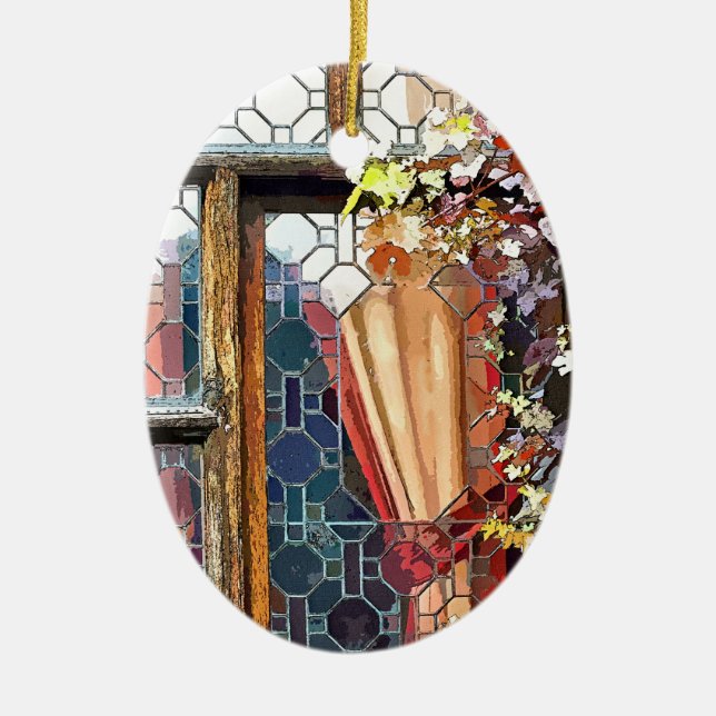 VIKTORIANISCHES ENGLAND KERAMIKORNAMENT (Vorne)