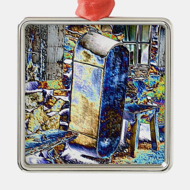 VIKTORIANISCHES ENGLAND ORNAMENT AUS METALL (Vorne)