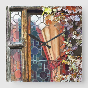 VIKTORIANISCHES ENGLAND QUADRATISCHE WANDUHR