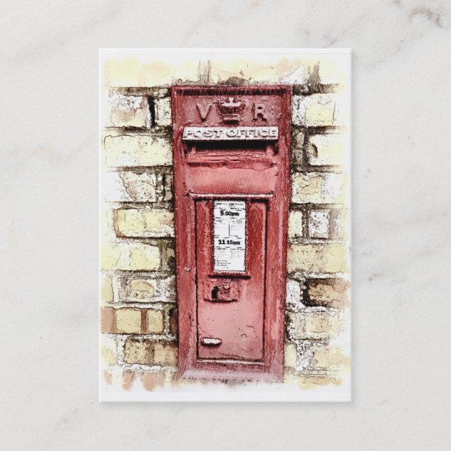 VIKTORIANISCHES ENGLAND VISITENKARTE (Vorderseite)