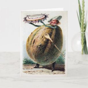 Viktorianisches Essen Feiertagskarte