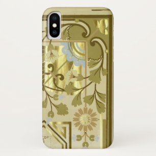 Viktorianisches florales goldenes Vintage-Wandtape Case-Mate iPhone Hülle