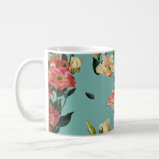 Viktorianisches florales Lisianthus Wasserfarbmust Kaffeetasse