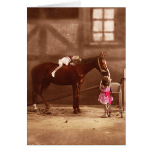 Viktorianisches Foto: Adventable Kinder mit Pferd