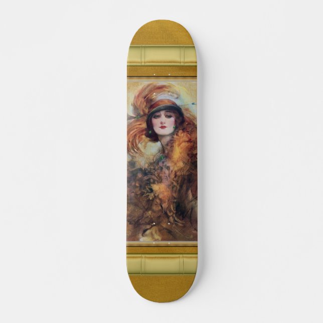 Viktorianisches Frauenskateboard Skateboard (Vorne)