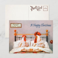 Viktorianisches Frühstück im Bett Weihnachten Post