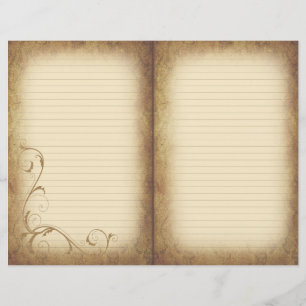 Viktorianisches Geblüht Zeitschriftenpapier