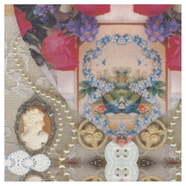 Viktorianisches Gewebe Stoff (Nahaufnahme)