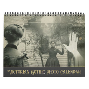 Viktorianisches Gothic-Foto Vintage-Horror Kalender