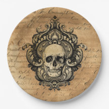 Viktorianisches Gothic Skull Halloween