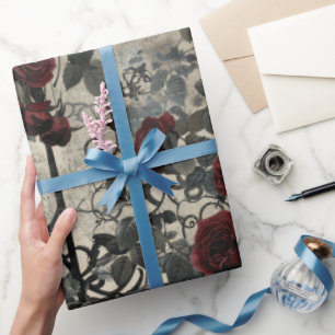 Viktorianisches gothisches Gartenmuster Geschenkpapier