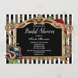 Viktorianisches gotisches Brautparty Einladung