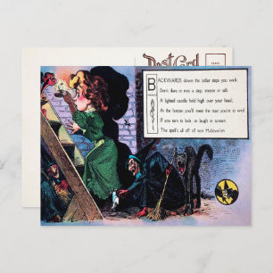 Viktorianisches Halloween Gedicht 1 Postkarte