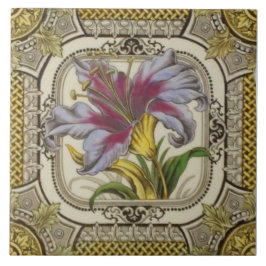 Viktorianisches Handfarbiges TransferWare Repro Fliese