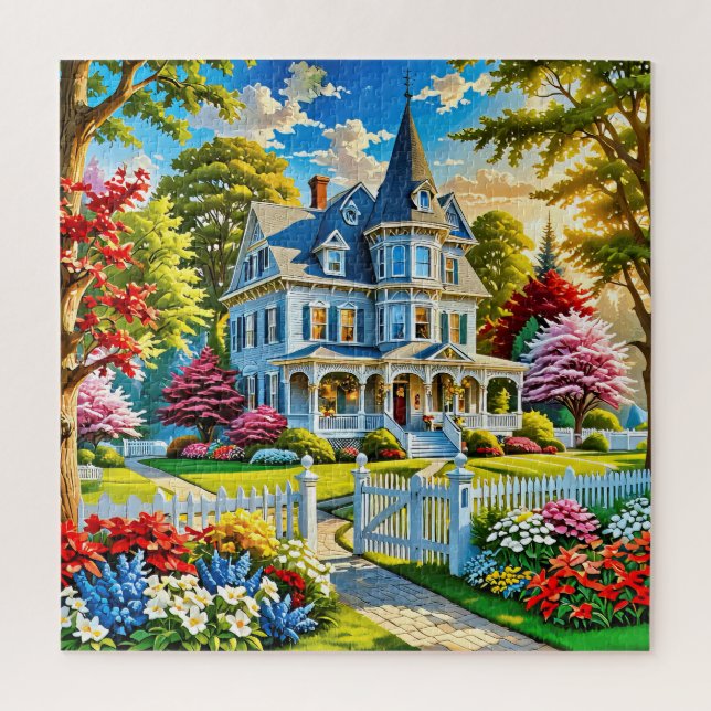 Viktorianisches Haus Puzzle (Vertikal)